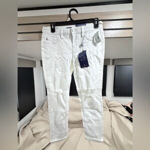 Vigoss Women's White Ankle Jeans